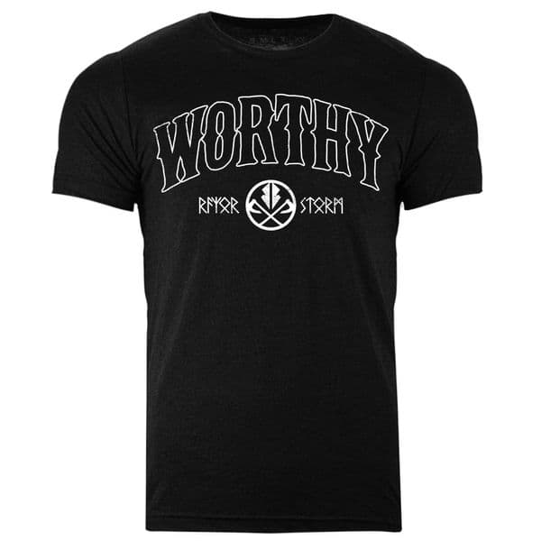 s906 Worthy v24 tshirt - Heather Black