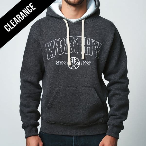 s906 Worthy v24 WinterHood - Black Melange / White