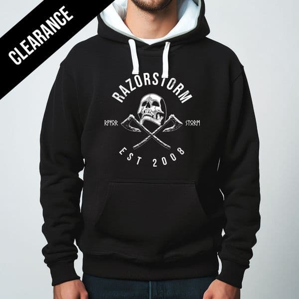 s907 Trophy WinterHood - Dusty Black / White