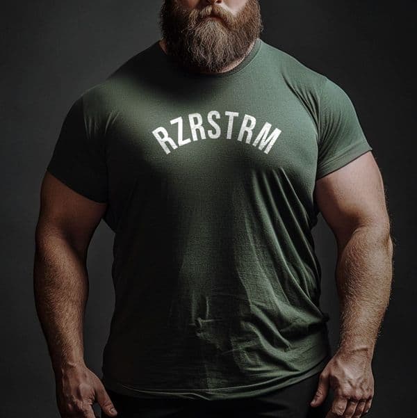 s910 rzrstrm tshirt - Heather Forest