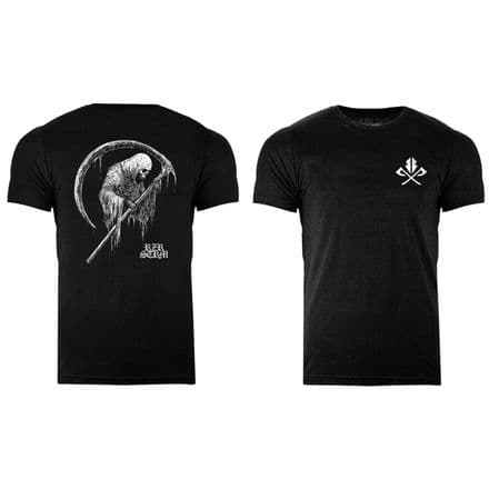 s912 Reverse Scythe tshirt - Heather Black