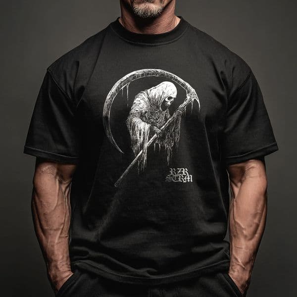 s912 Scythe HVY Oversized Tee - Black