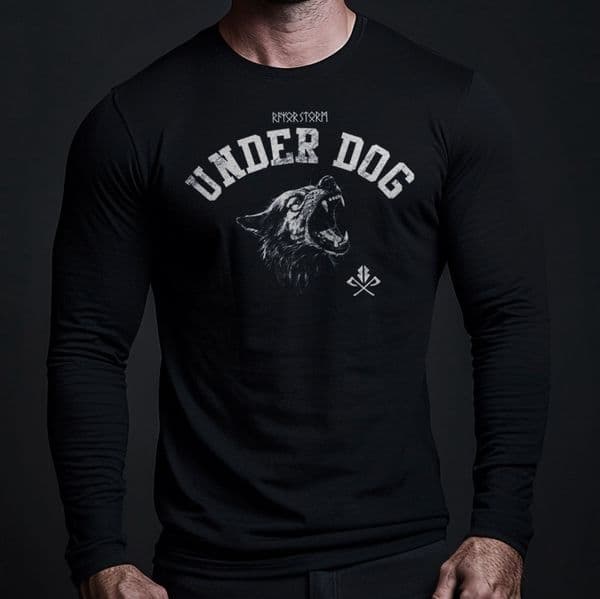 s914 Underdog long sleeve tee - Black