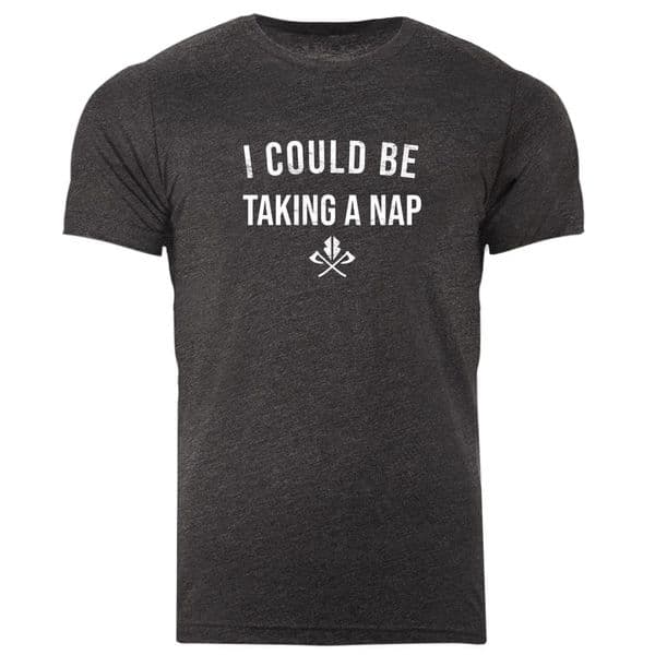 s932 I could be taking a Nap T-shirt - Dark Grey Heather