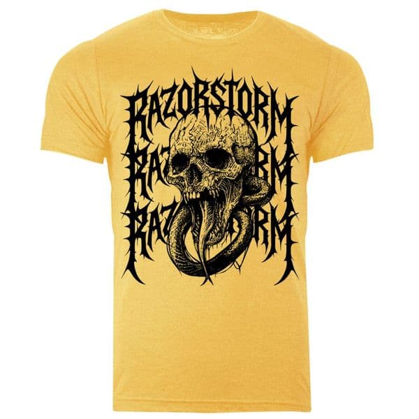 s938 Fiend T-shirt - Heather Gold