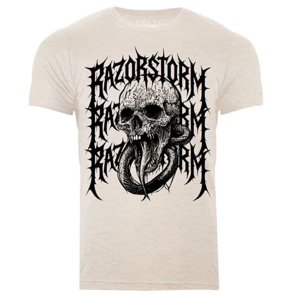 s938 Fiend T-shirt - Heather Natural