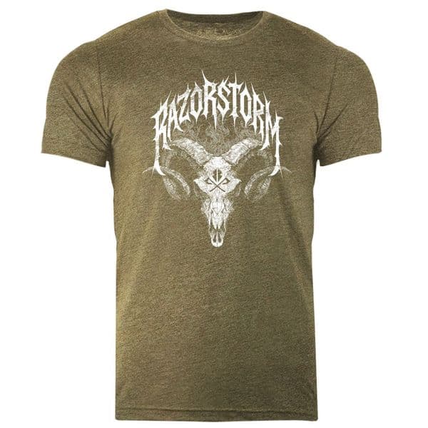 s947 Cursed  T-shirt - Heather Olive