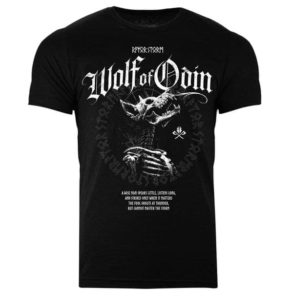 s952 The wise man speaks little T-shirt - Heather Black