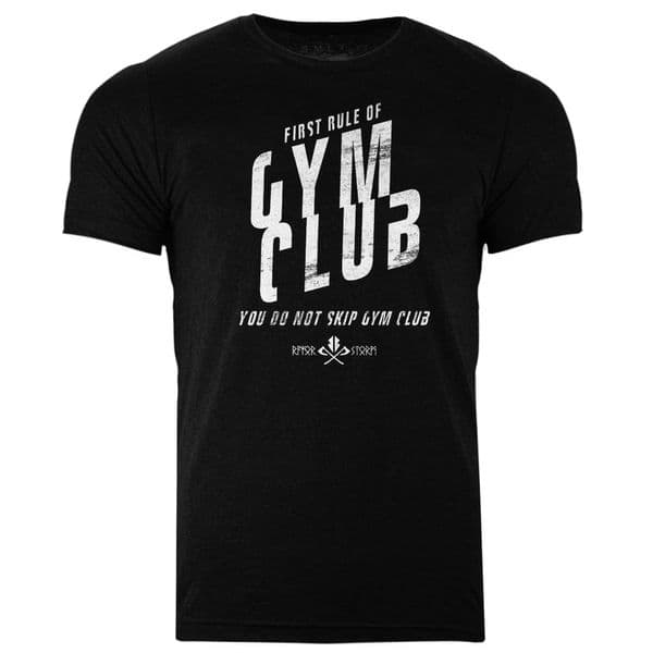 s961 Gym Club T-shirt - Heather Black