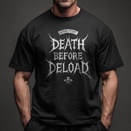 s963 Death Before Deload HVY Oversized Tee - Black