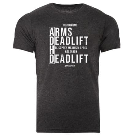 s965 ADHD gym routine T-shirt - Dark Grey Heather