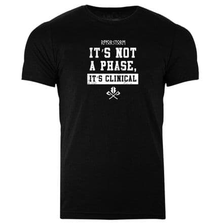 s966 Its not a phase, its clinical T-shirt - Heather Black