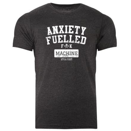 s970 Anxiety Fuelled T-shirt - Dark Grey Heather