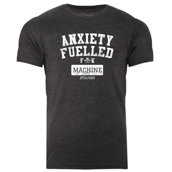 s970 Anxiety Fuelled T-shirt - Dark Grey Heather