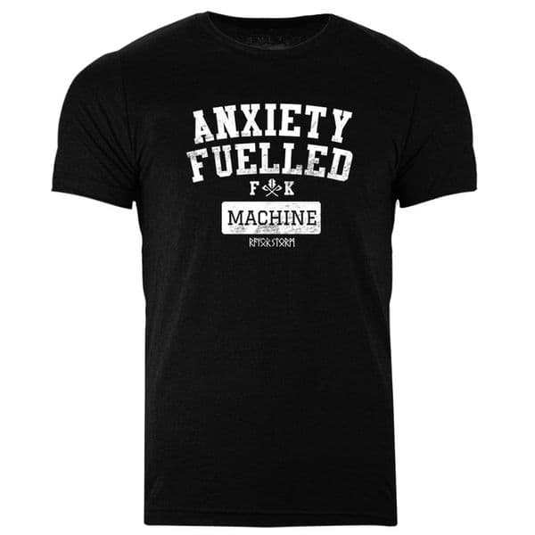 s970 Anxiety Fuelled T-shirt - Heather Black
