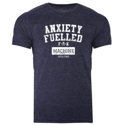 s970 Anxiety Fuelled T-shirt - Heather Midnight Navy