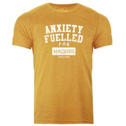 s970 Anxiety Fuelled T-shirt - Heather Mustard