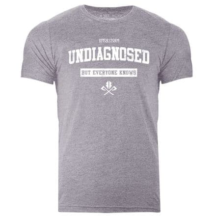 s973 Undiagnosed but everyone knows T-shirt - Heather Storm