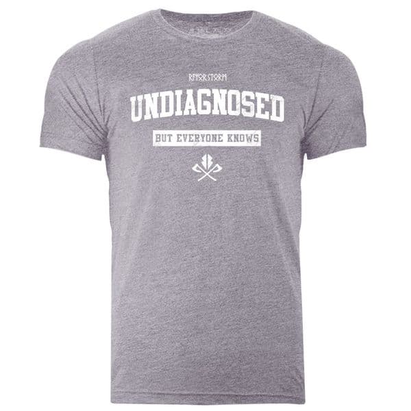 s973 Undiagnosed but everyone knows T-shirt - Heather Storm