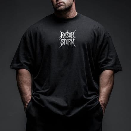 s974 SM HVY Oversized Tee - Black