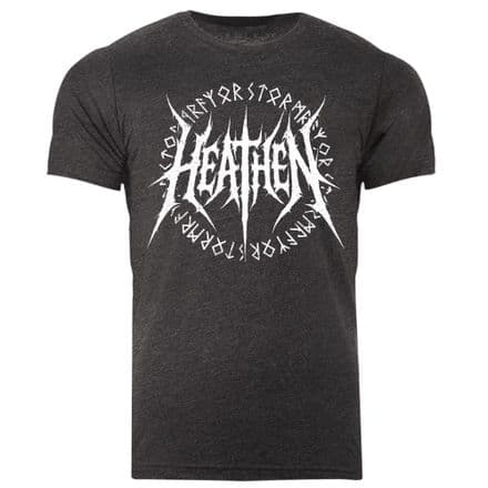 s978 Runic Heathen 25 T-shirt - Dark Grey Heather
