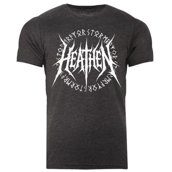 s978 Runic Heathen 25 T-shirt - Dark Grey Heather