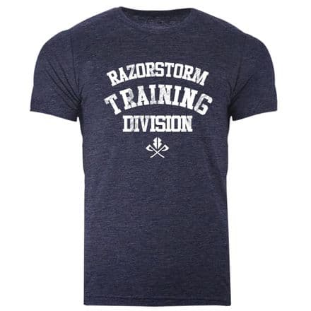 s981 Razostorm Training Division T-shirt - Heather Navy