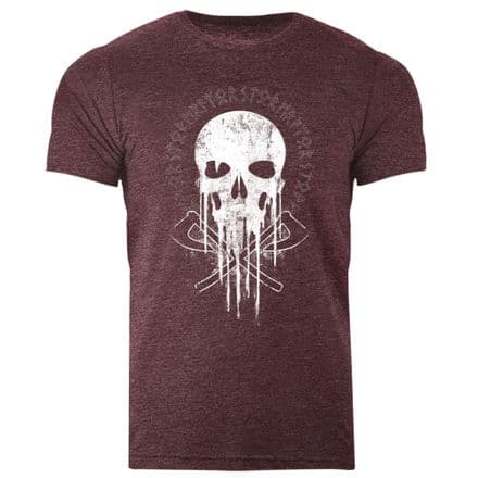 s986 Drip T-shirt - Heather Maroon