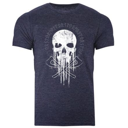 s986 Drip T-shirt - Heather Navy