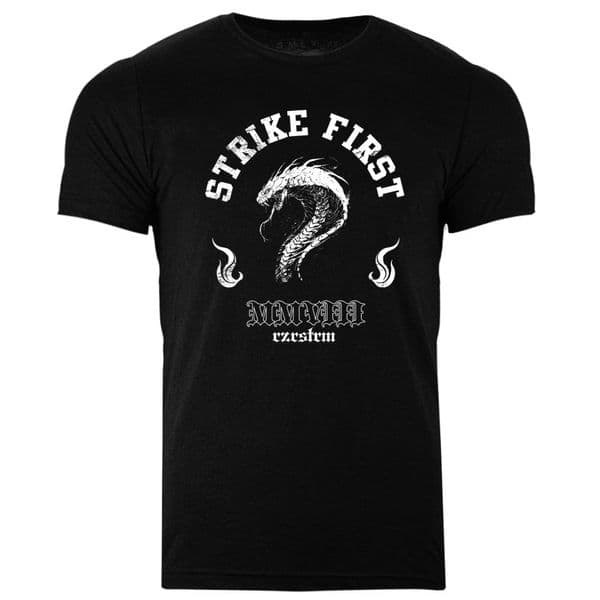 s989 Strike First T-shirt - Heather Black