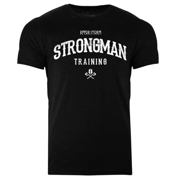 s990 Stongman training T-shirt - Heather Black