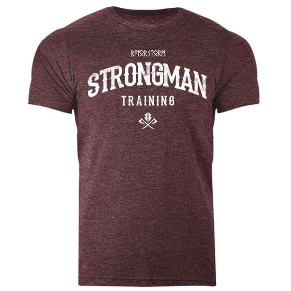 s990 Stongman training T-shirt - Heather Maroon