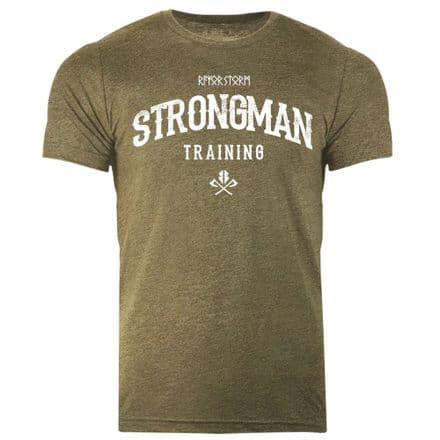 s990 Stongman training T-shirt - Heather Olive