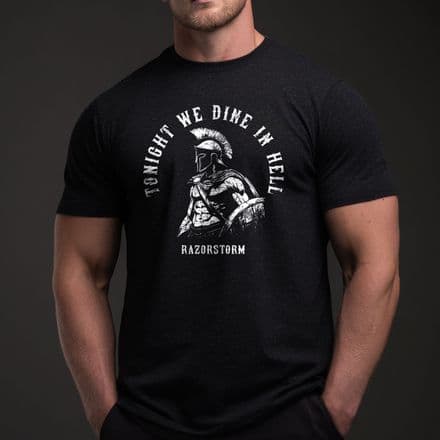 s993 tonight we dine in hell T-shirt - Heather Black