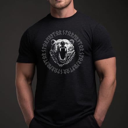 s995 Bjorn Ironside T-shirt - Heather Black