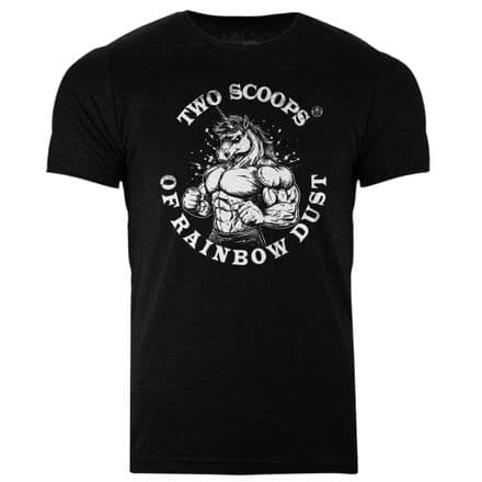 s996 two scoops of rainbow dust T-shirt - Heather Black