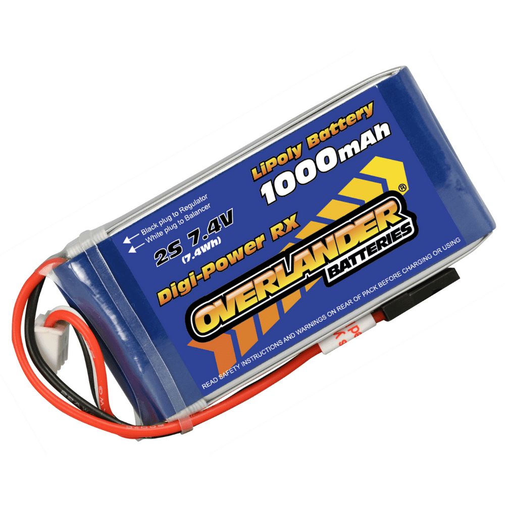 Overlander 1000mAh 7.4V 2S Digi-Power LiPo Battery
