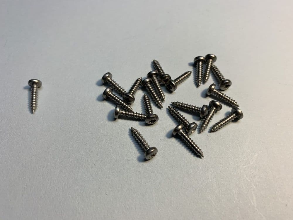 S/S Screws 2.9 x 13 mm - (PK 10)