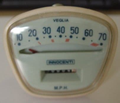 Lambretta Series 3 0-70mph Remade Speedo