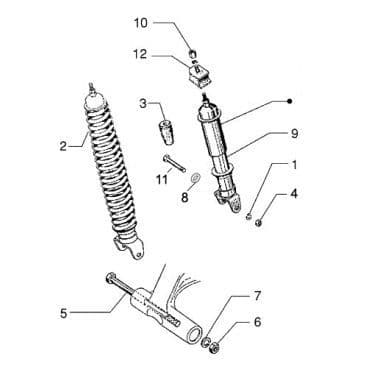 Vespa Rear Suspension & Shock Absorbers