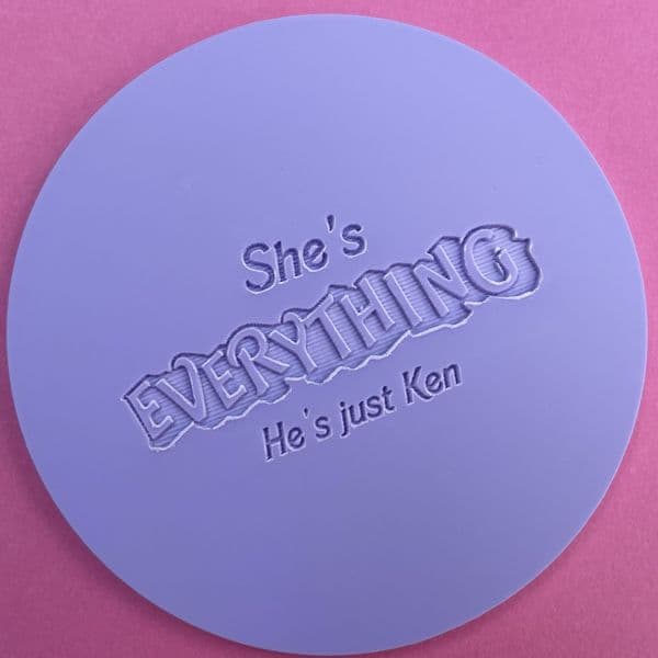 8 x Barbie Collection Engraved circle stamps