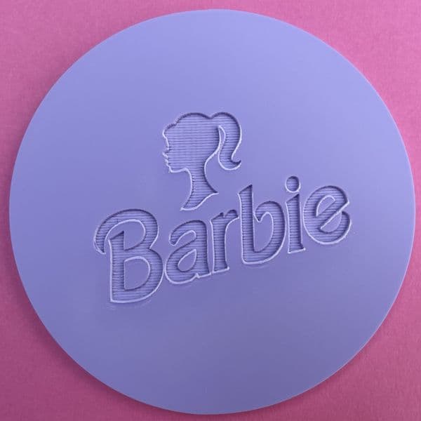 8 x Barbie Collection Engraved circle stamps