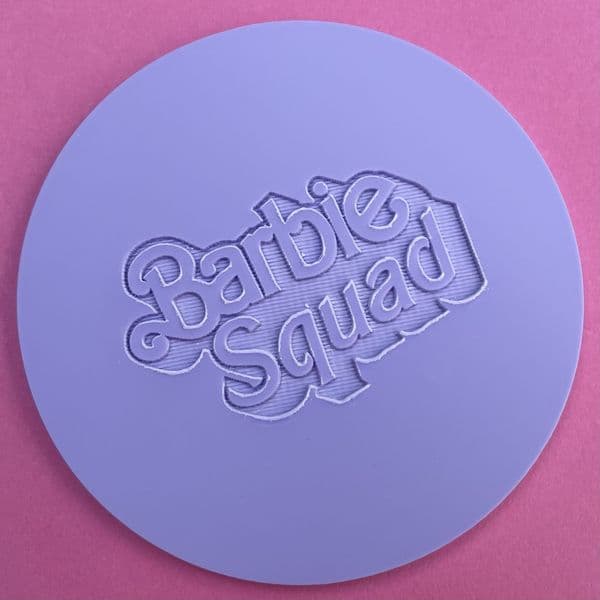 8 x Barbie Collection Engraved circle stamps