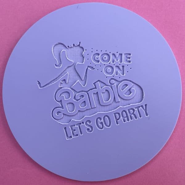8 x Barbie Collection Engraved circle stamps