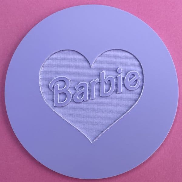 8 x Barbie Collection Engraved circle stamps
