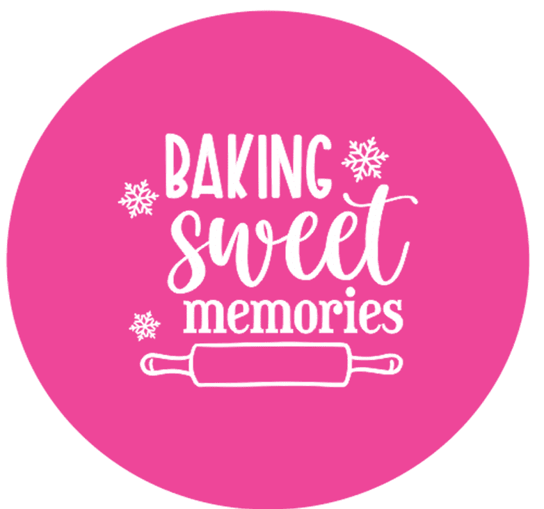 Baking Sweet Memories Engraved circle stamp