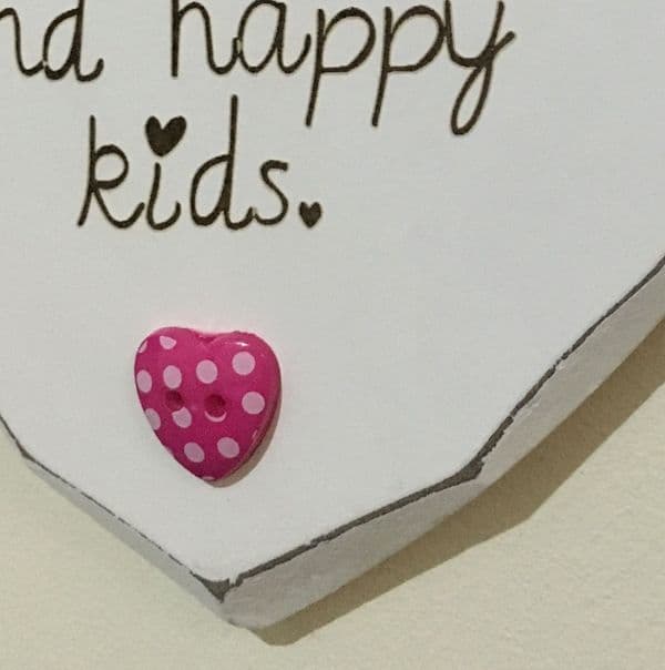 Best Mums Sticky Floor Hanging Heart