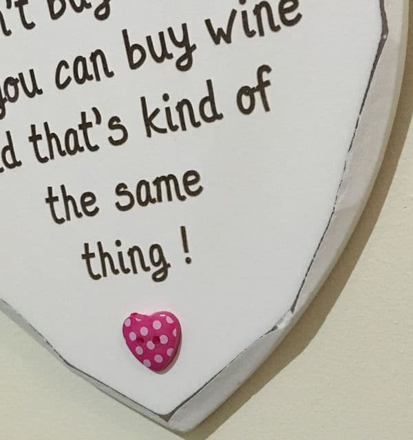 Buy Happiness Wine Hanging Heart