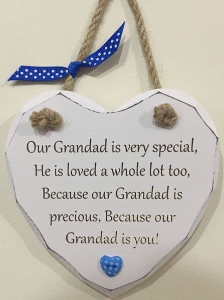 Grandad Special Hanging Heart