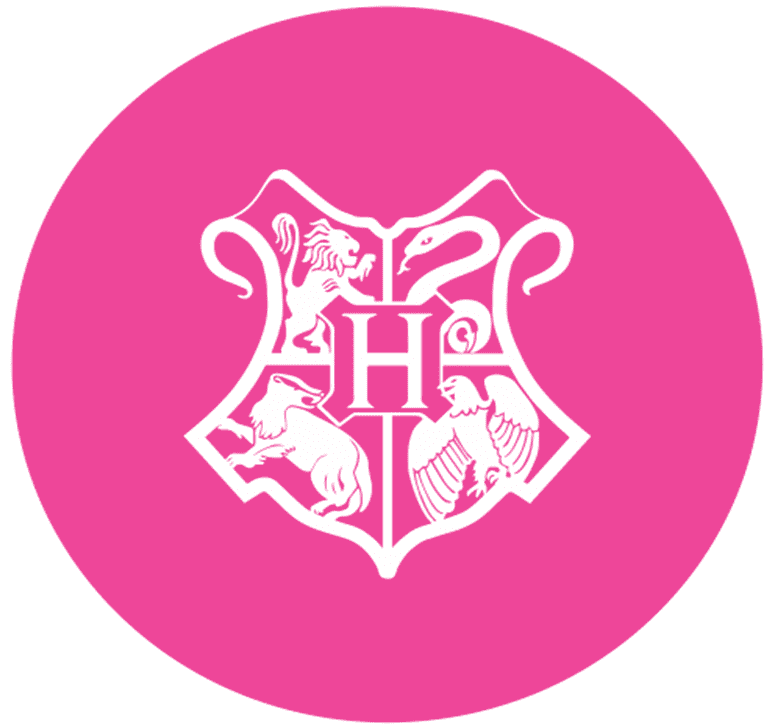 Harry Potter Coat of Arms Engraved circle stamp